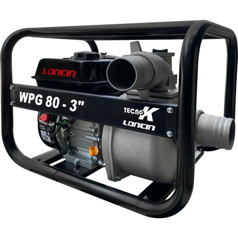 Motopompa TecnoK WPG 80 6,5 HP 196 cc bocca 80-3” 1000 L/min 35 m (1/4)
