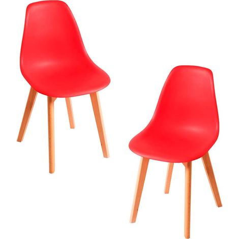 Packs Sillas Comedor - Pack 2 Sillas Kelen - Rojo (1/5)