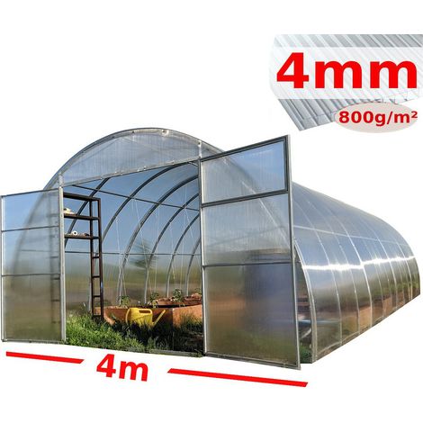 Serra ComPRO 4x8m con copertura policarbonato alveolare 4mm (1/5)