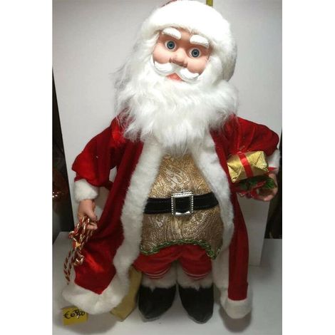 Babbo Natale carrilon Regali natalizi da addobbi per casa decorazioni vetrine cm 65 (1/5)