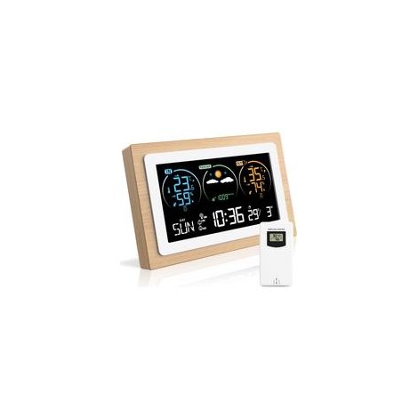 Station Meteo Interieur Exterieur Sans Fil, Station Météo Sans Fil, Station Meteo Sans Fil avec Capteur Etérieur (1/5)