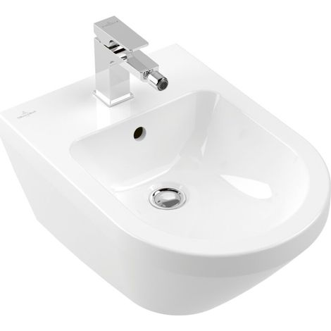 Villeroy & Boch Architectura - Bidet suspendu, trou pour robinetterie, blanc alpin 74870001 (1/3)