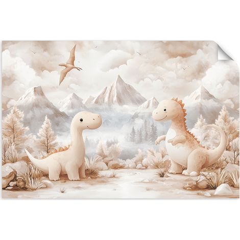 Selbstklebendes Poster – Wandsticker Porträt Frau mit Brille 60x40 cm