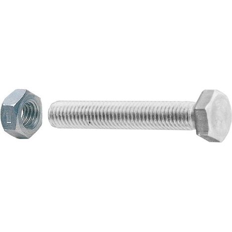 SC VITI A METALLO TESTA ESAG 5X 50 ZINC C/DADO 10PZ