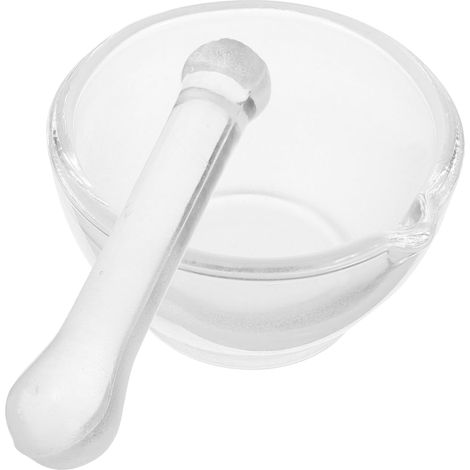 Mortar With Pestle 6.50X6.50X3.50 Inch Ergonomic Domestic Grinding Bowl For Medicines And Chemical Experiments Crushing Pot Resistant (1/5)