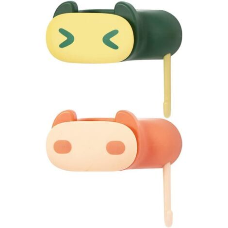 2 Pièces Cintre Pour Vadrouille Organisateur De Buanderie Porte-balais Mural Porte Balai Vadrouille Organisation De La Chambre Clip D'alimentation Plastique Pas De Poinçonnage (1/5)