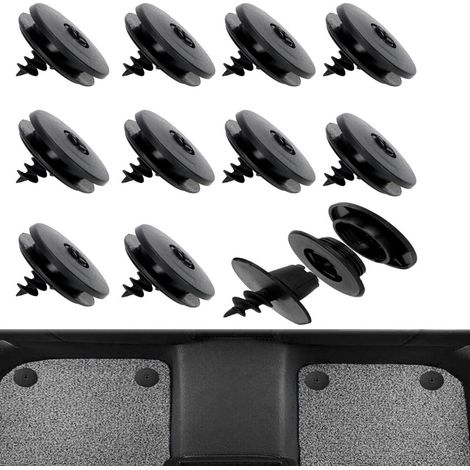 Clips de maintien universels pour tapis de voiture - Lot de 10 - Antidérapants et sécurisés (1/5)