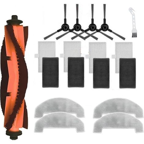 Pièce de rechange pour aspirateurs E10/E20 Plus : brosse latérale principale, filtre HEPA, lingette de nettoyage (1/5)