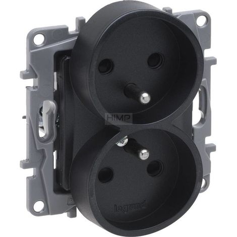 enchufe legrand niloe selection bornes de tornillo cubierta protectora