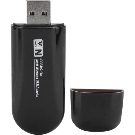 300-Mbit/s-USB-WLAN-Karte für Desktop-PCs, RTL8192EU W60S WLAN-Netzwerkadapter (1/5)