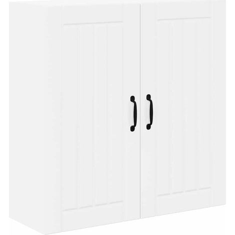 Meubles de Rangement,Armoire de cuisine avec étagère Blanc brillant 80 x 31 x 80 cm CFW458029 (1/5)