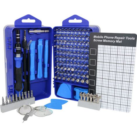 royaluxe-Kit de tournevis de précision magnétique 135 en 1, mini tournevis portable, outils de réparation pour PC, MacBook, ordinateur, iPhone, lunettes, montres, appareils photo, smartphone (1/5)