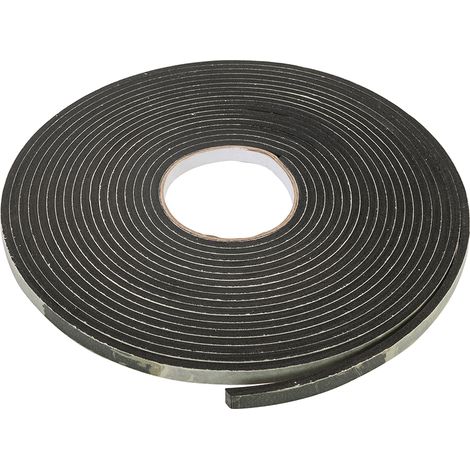 Bande isolante autocollante en mousse EVA 3-8 mm x 10,5 m – Réduit les courants d'air – Économie d'énergie – Couleur noire – Fixman (1/2)