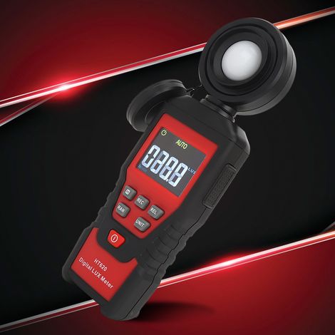 HT620 Tragbares Lichtmessgerät, digitales Luxmeter/Illuminanometer, Prüfinstrument mit hoher Genauigkeit (1/5)