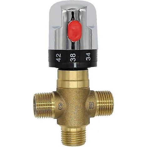 Mitigeur thermostatique solaire pour robinet de douche en laiton et cuivre (1/3)