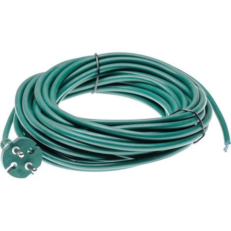 vhbw Cable para alimentación eléctrica compatible con Vorwerk Tiger 250, 251, 252, 265, 270, 260 aspiradoras - 10 m, 2000 W, cable de conexión