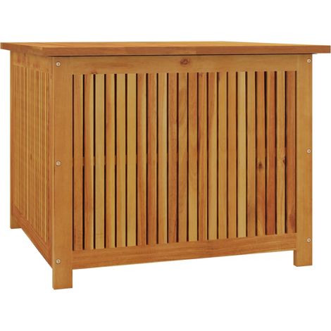 Boîte de rangement de jardin 75x75x58 cm bois massif d'acacia vidaXL