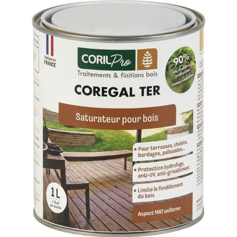 Saturateur pour terrasse en bois - Coregal 1L