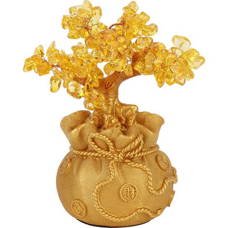 Goldfarbene Harzbaumdekoration für den Innenbereich, Wohnzimmer, Flur oder Schaufenster (1/5)