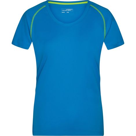 James & Nicholson Funktions-Shirt Damen JN495 Gr. XS bright-blue/bright-yellow