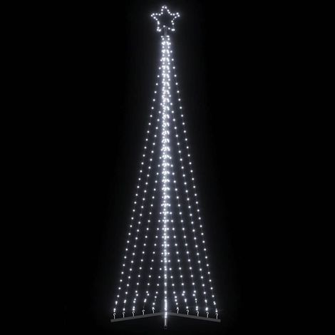 Árbol de Navidad LED 495 LEDs blanco frío 300,5 cm vidaXL (1/5)