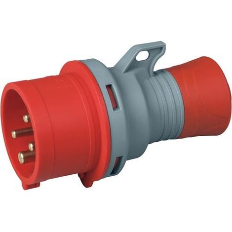 Spina industriale 380V, 3P+T, 32A, IP54, rosso - Rosi 1009414