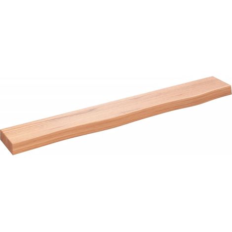 Maison Exclusive - Wandregal Hellbraun 80x10x4 cm Massivholz Eich (1/5)