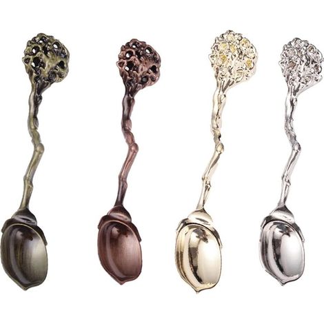 MAGICLULU Set de 4 Cuillères à Glace en Acier Inoxydable pour Camping (1/5)