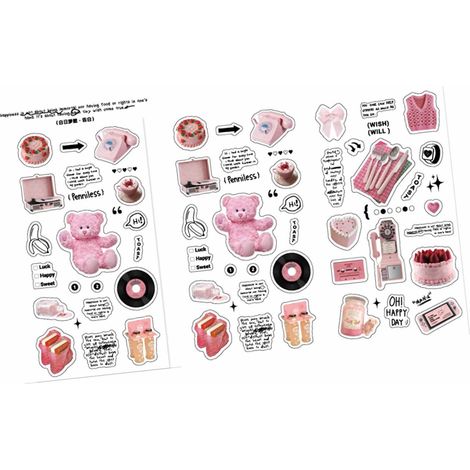 Set mit 2 DIY-Stickerbögen, Style Ins Day Dream Serie, für Fotoalben, Laptops, Handys - Typ 3 (1/5)
