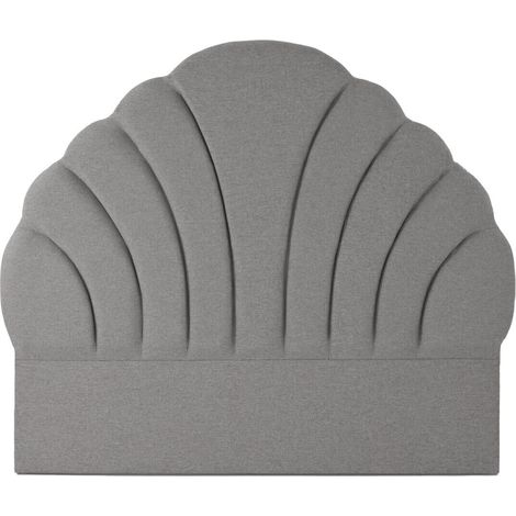 Cabecero Cama Poliester Mdf 189X8X180 Gris (1/4)