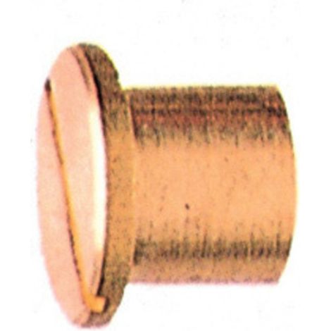 50 x TESTINA CIECA 8MA OTTONE LUCIDO