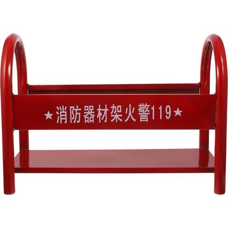 Support de Sol pour Extincteur à Poudre 4 Kg en Plastique Rouge Base Renforcée pour Fixation Stable Rangement Polyvalent pour 2 Extincteurs Organiseur Sécurisé pour Matériel (1/5)