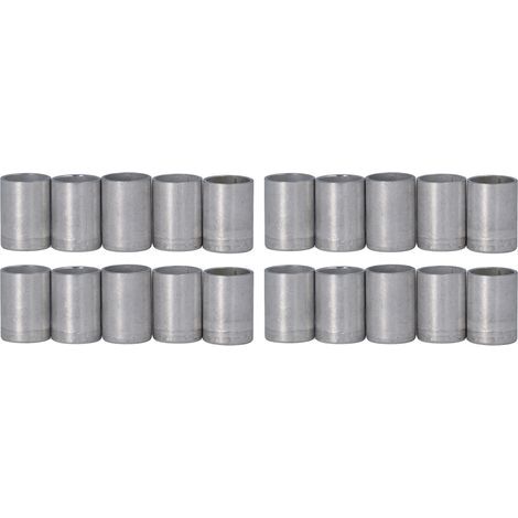20 pièces couvercle de joint de climatisation en aluminium AC tuyau Tube connecteur couvercle tuyau raccord bouchon 1/2in (1/5)