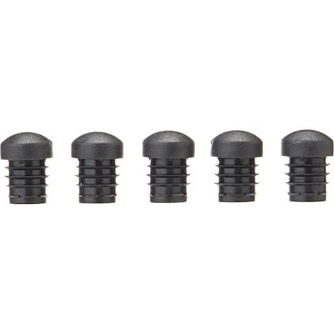 Tappo terminale interno in plastica tondo nero per tubo esterno Ø 20 mm. Borsa 200 unità (1/4)