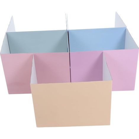 Séparateur De Bureau 5 Pièces Panneau De Confidentialité De Bureau À 3 Côtés Pour Classe Et Écran De Concentration Pour Étude Dessin Et Travail Installation Facile (1/5)