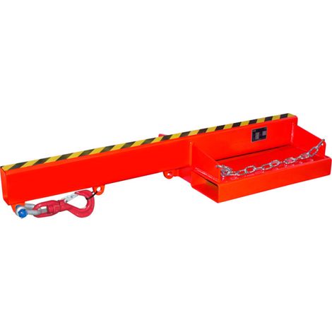 Bauer Südlohn Bras de levage LA 1600-5,0, peint, rouge feu