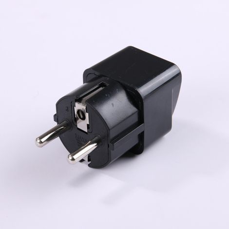 Adaptateur standard allemand russie France prise de voyage bali prise électrique deux ronds euro gauge convertisseur (1/4)