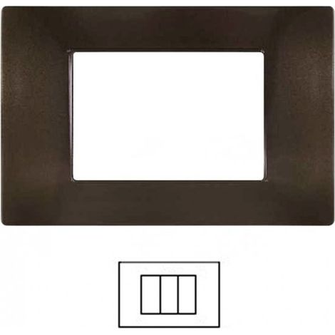 PLACCA 6003-07 3P BRONZO/VMR-PLN TECNOPOLIMERO T2