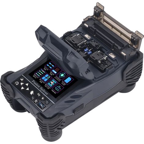 Mini soudeuse par fusion de fibre optique, machine de soudage et chauffage pour cordon de raccordement isolé, 100-240V prise UE (1/5)