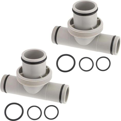 Pool Schlauchverbinder T-Stück 2 Stück 32mm auf 38mm für Poolwartung
