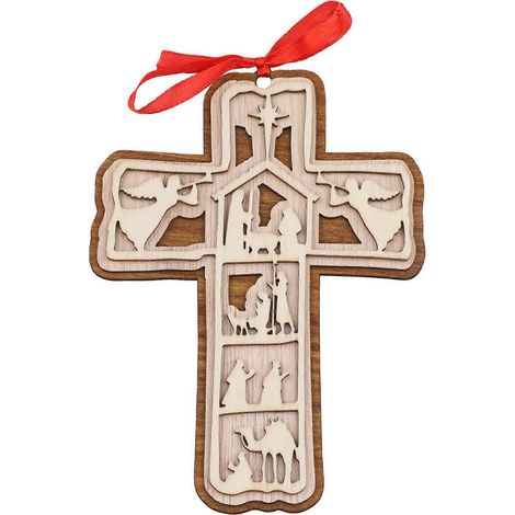 Jesusgeist-Kreuz-Weihnachtsbaumschmuck – Christlicher Weihnachtsschmuck – Religiöser Jesus-Weihnachtsschmuck (1/5)