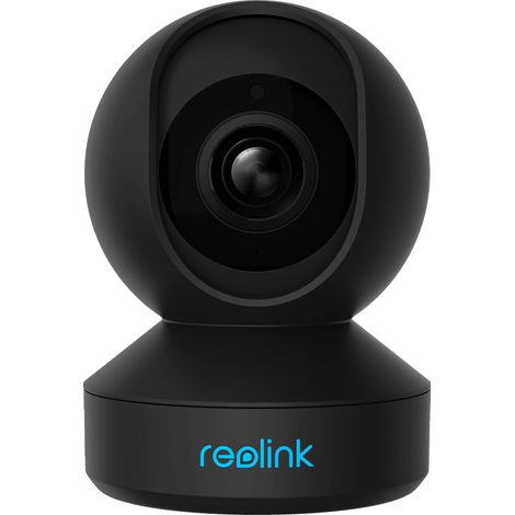 Reolink 4MP Videocamere di Sorveglianza per interni, Telecamera IP Pan&Tilt per Home Audio Bidirezionale Visione Notturna IR, Baby Monitor, con Slot per Scheda SD, E1 Pro Nero