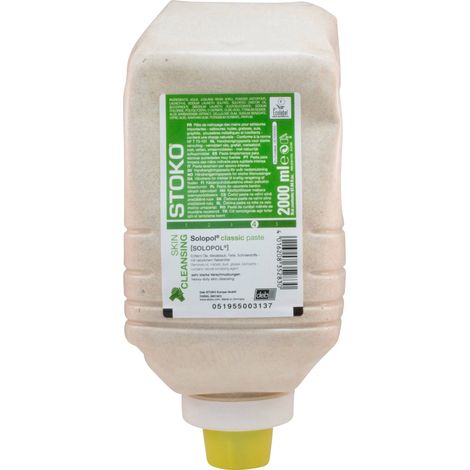 Pâte pour le nettoyage des mains 33282 – 2 l – Élimination des salissures extrêmes – Avec Aloe Vera et sans solvant – Stoko