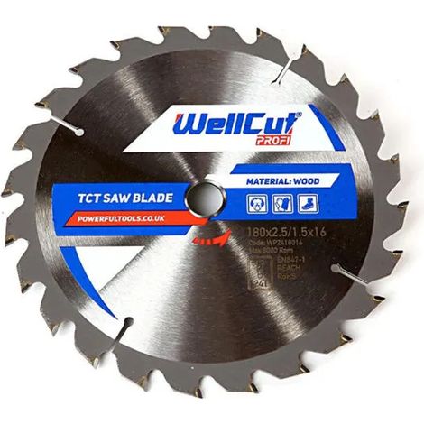 Kreissägeblatt wellcut wp2418016 180 mm 40 Zähne