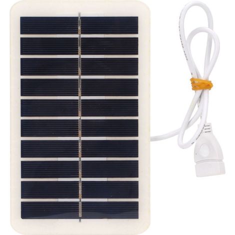 Panneau Solaire Portable 5V 2W 400mA avec USB pour Charge d'Urgence en Extérieur - Chargeur Solaire pour Téléphone Mobile (1/5)