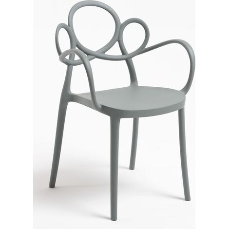 Sillas Jardín - Silla Sky con Reposabrazos - Gris oscuro (1/5)