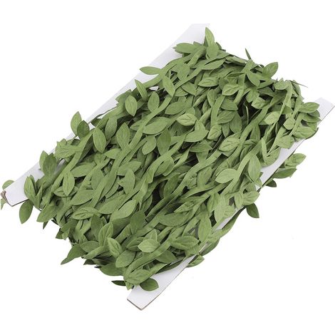 Guirlande de feuilles vertes pour décoration mariage, fête, maison, ornements DIY, vigne artificielle (1/5)