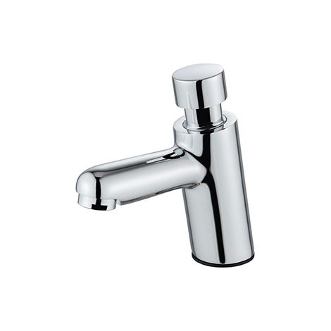 Edouard Rousseau – Mitigeur lave-mains temporisé chromé – Débit 7 L/min – Temporisation réglable 2 à 20 s – Raccord M1/2 pour eau froide/chaude (1/5)