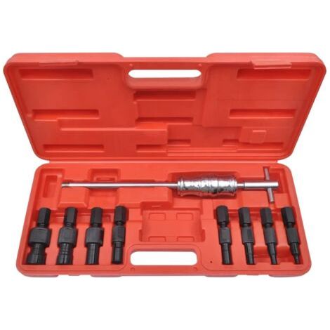 Pair - Kit d'extracteurs de roulements pour trous borgnes, 9 pièces (8-32 mm), avec extracteur à inertie (1/3)