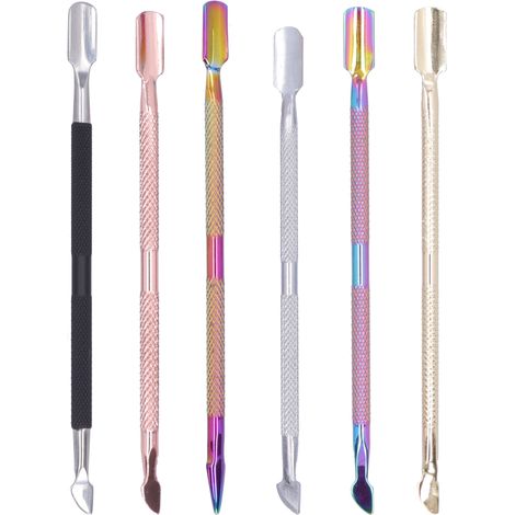 Stylo Applicateur Colle Cuir Double Tête Acier Inoxydable - 6 Pièces Outil de Maroquinerie (1/5)